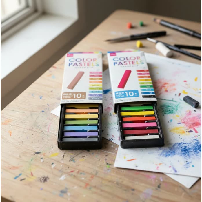 Giz Pastel Seco 20 Cores Neon Florescente Pintar Colorir o Cabelo Tinta Temporária Vibrantes Arte