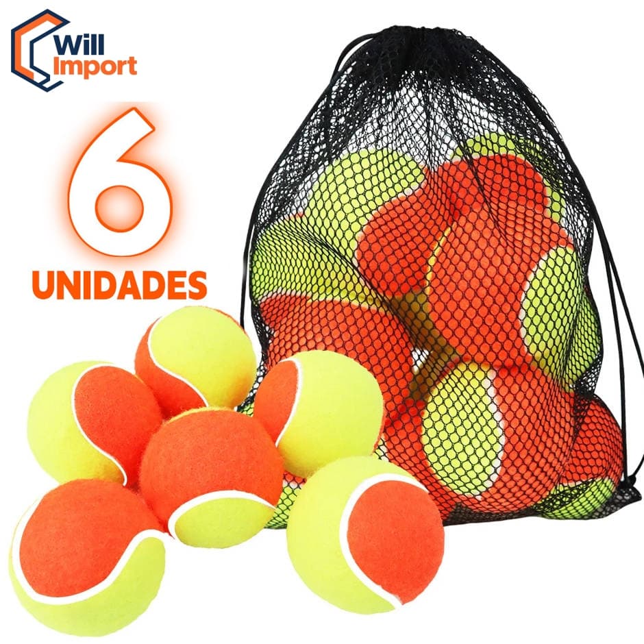 Kit 3/6 Bolas de Beach Tennis – Tênis de Praia, Treino e Jogo na Areia