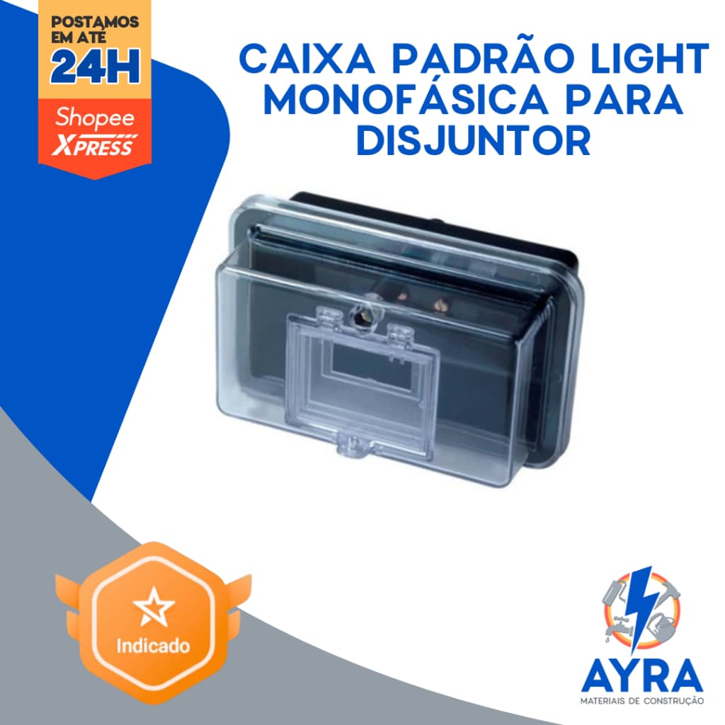 Caixa Padrão Light Monofásica para Disjuntor | Homologada | Marca TAF