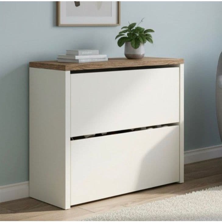 Sapateira Hall entrada 2 Gavetas Basculantes Mell Varias Cores