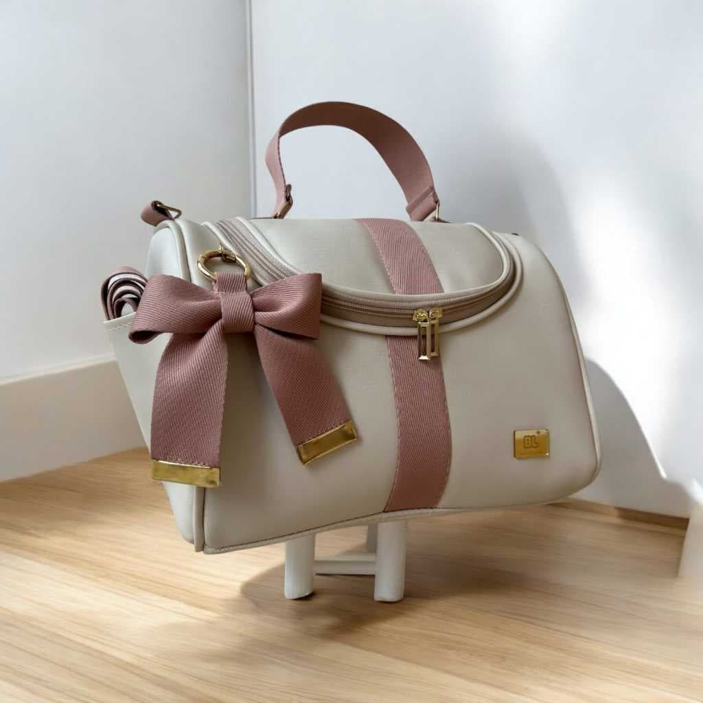 Bolsa Frasqueira Térmica Maternidade Premium Luxo Impermeável Com faixas Tira-colo