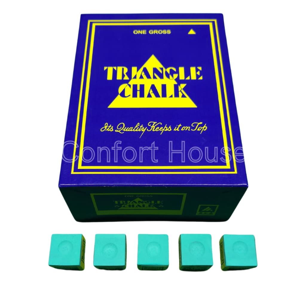 Kit Gizes Triangle Verde - Giz Profissional para Taco de Sinuca/Bilhar