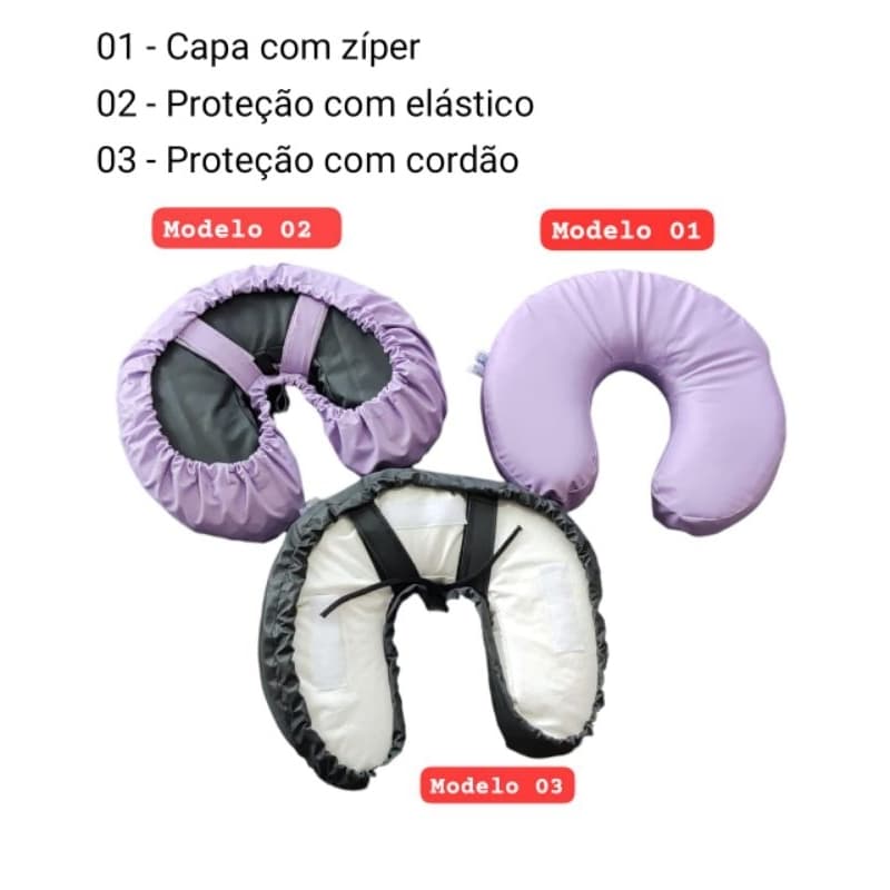 CAPA PROTEÇÃO ALMOFADA DE ROSTO MACA. CERVICAL