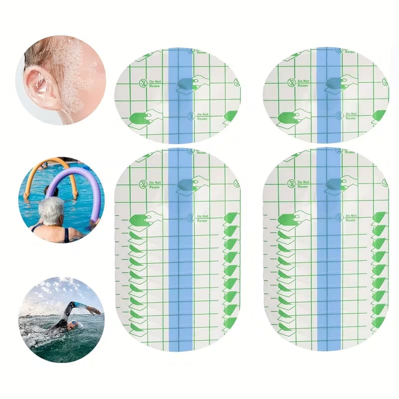 Kit 100pcs Adesivo Impermeável Orelha Banho Natação Infantil Adulto