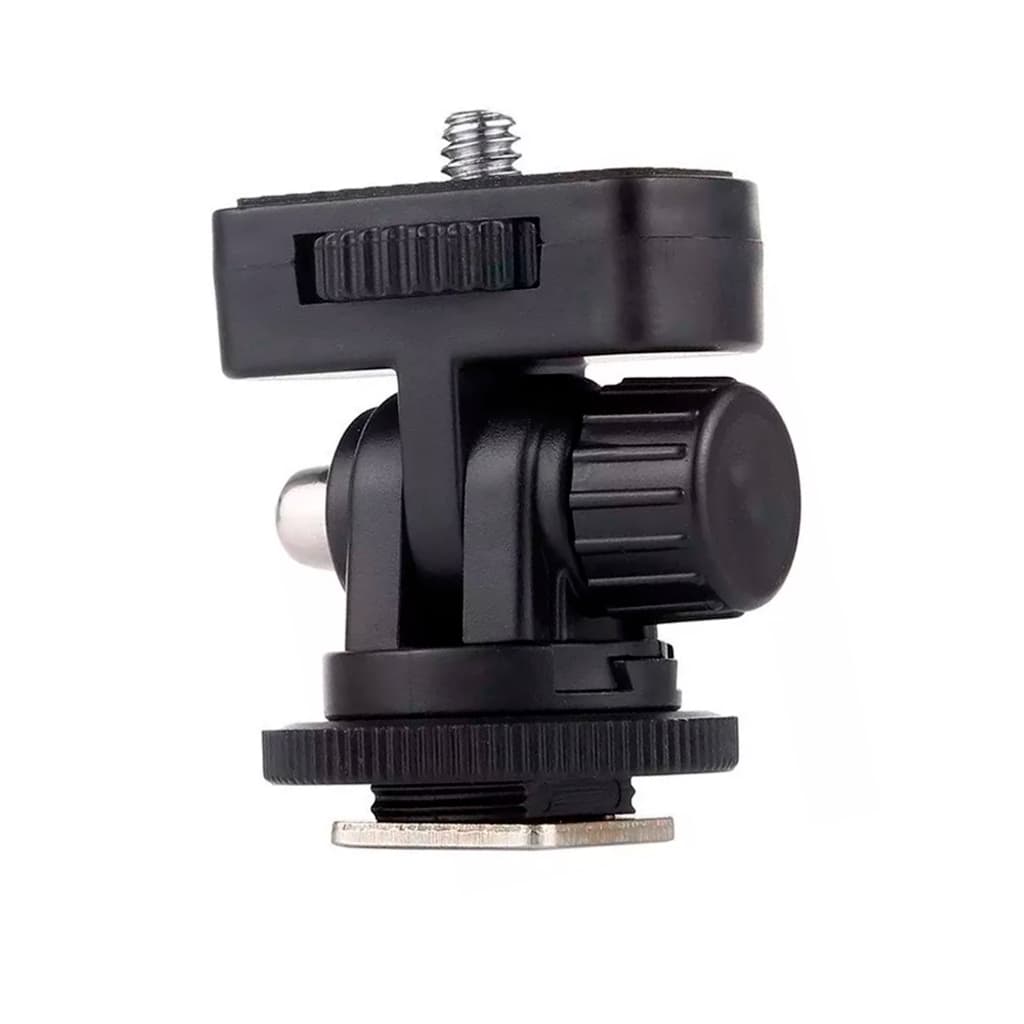Sapata Articulada 5cm Rosca 1/4 ASF-003 Sou Foto Para Câmeras Tripés LEDs e Microfones