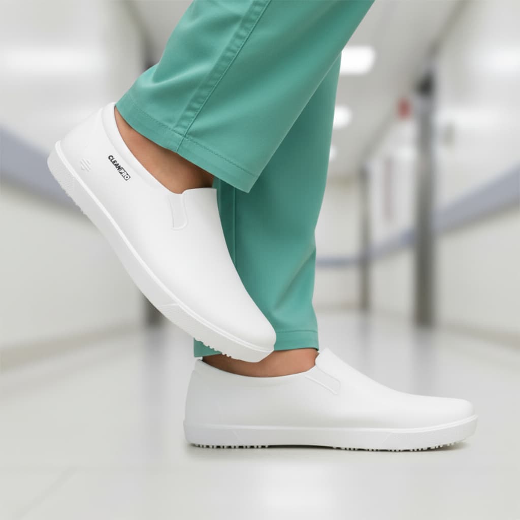 Tênis Sapato Profissional Enfermagem Hospital EPI Cozinha Clean Pro Antiderrapante Estágio