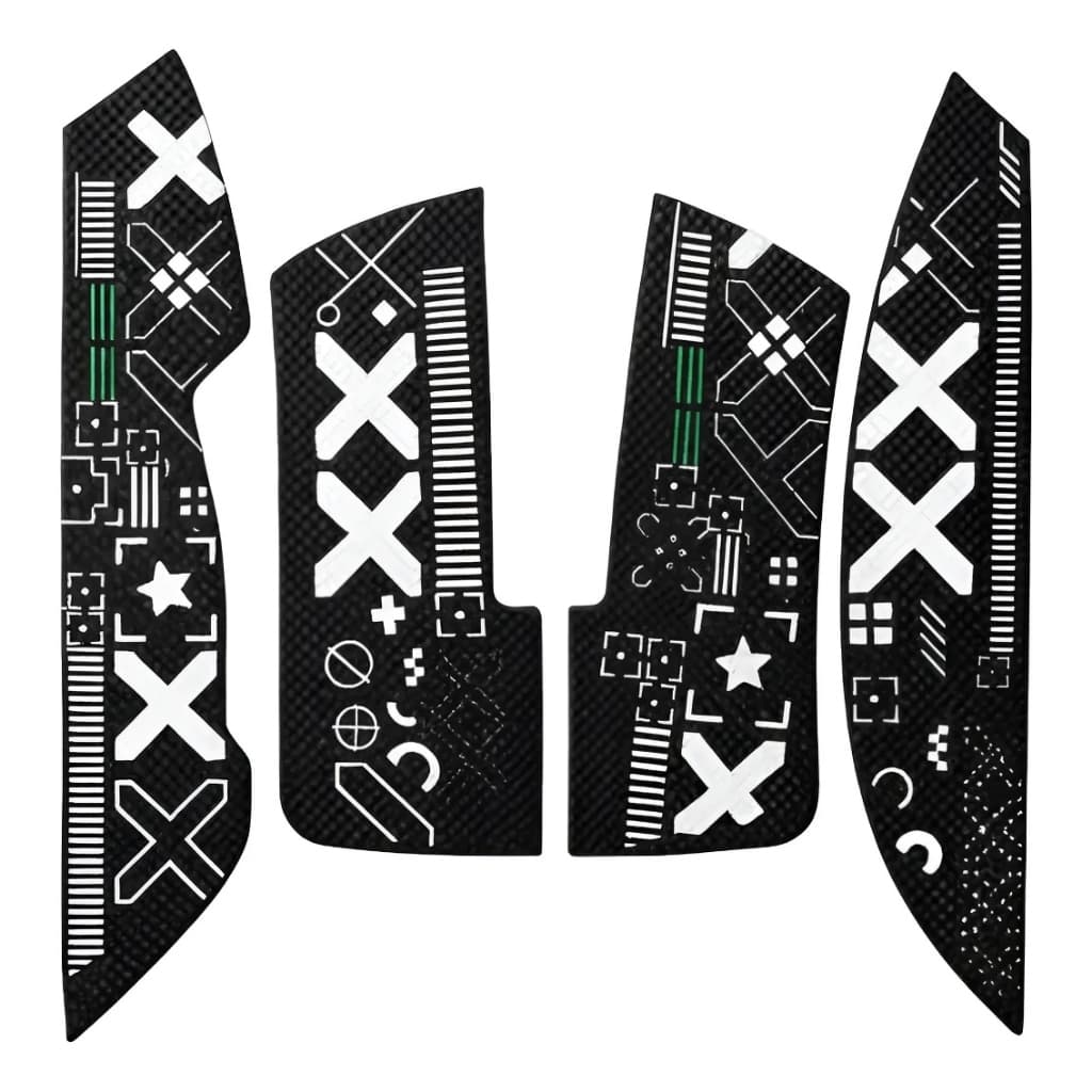 Adesivos Grip Tape Antiderrapantes p/ Mouse Attack Shark X11 Preto