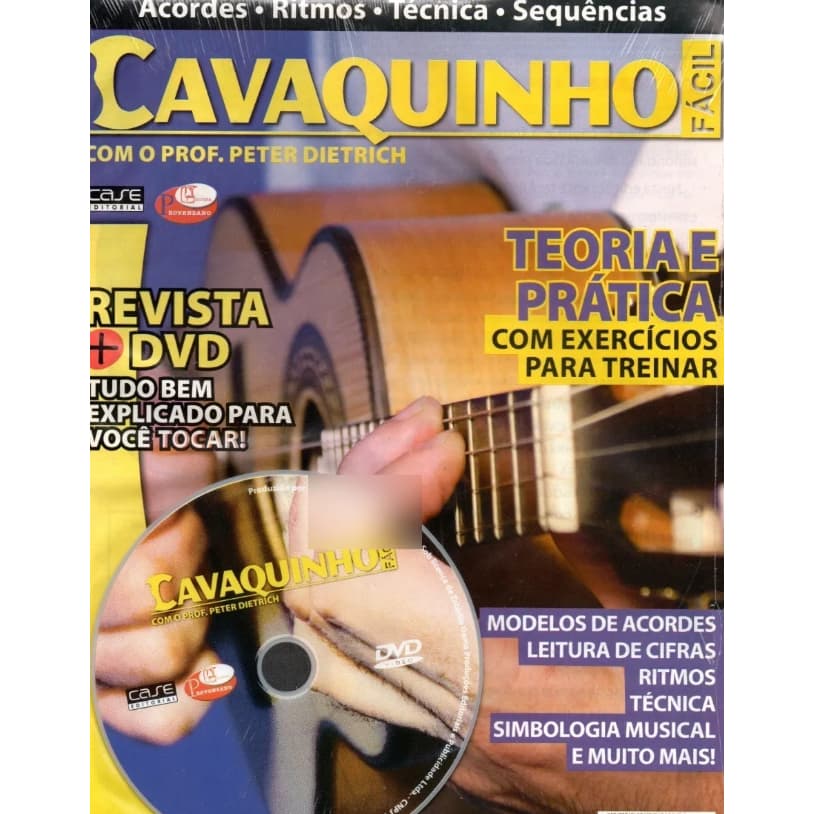 Curso De Cavaquinho Fácil Cd+revista Com Prof. Peter Dierich