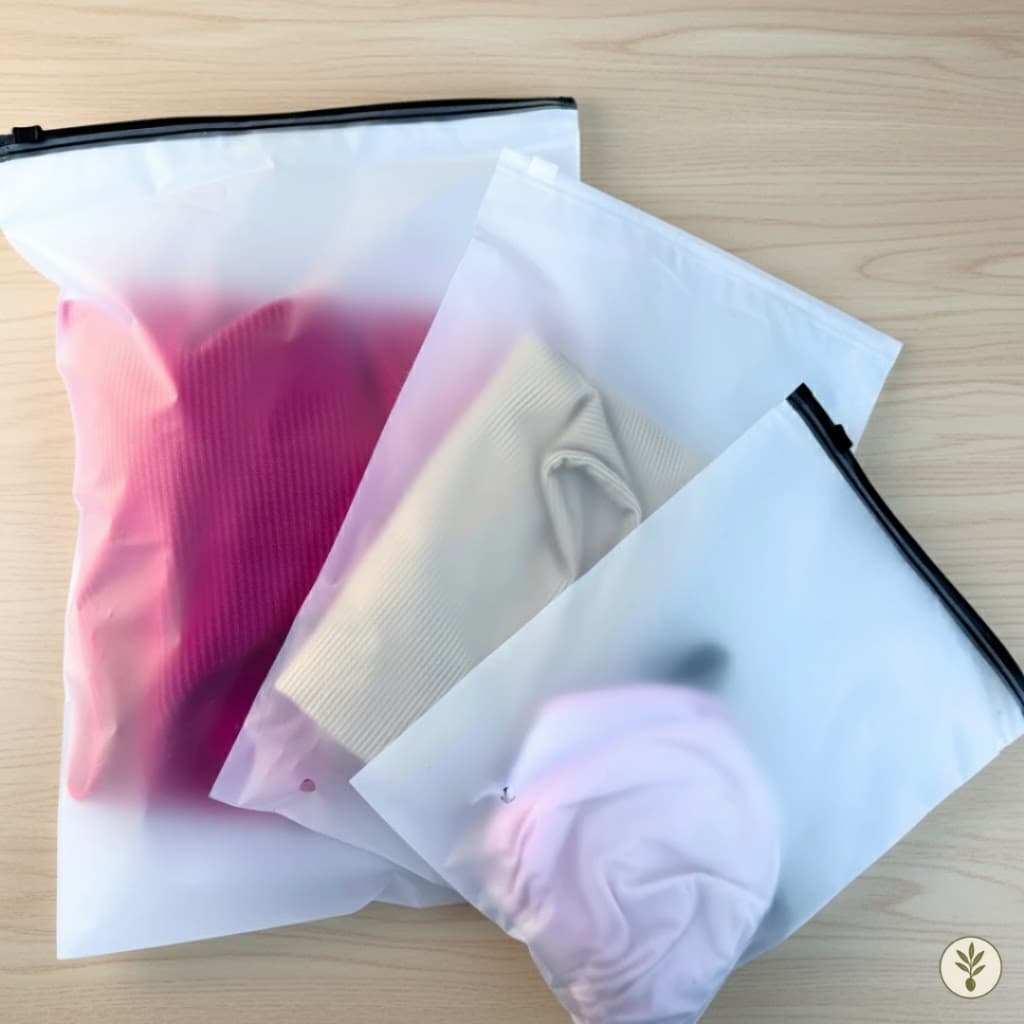 Kit 20 Unidades de Saco Zip Fosco Armazenamento Para Roupa embalagem lock zipper