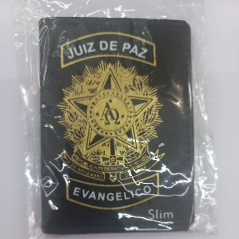 carteira masculina juiz de Paz porta documentos juz de paz carteira de cargo pastor presbítero obreiro capelão