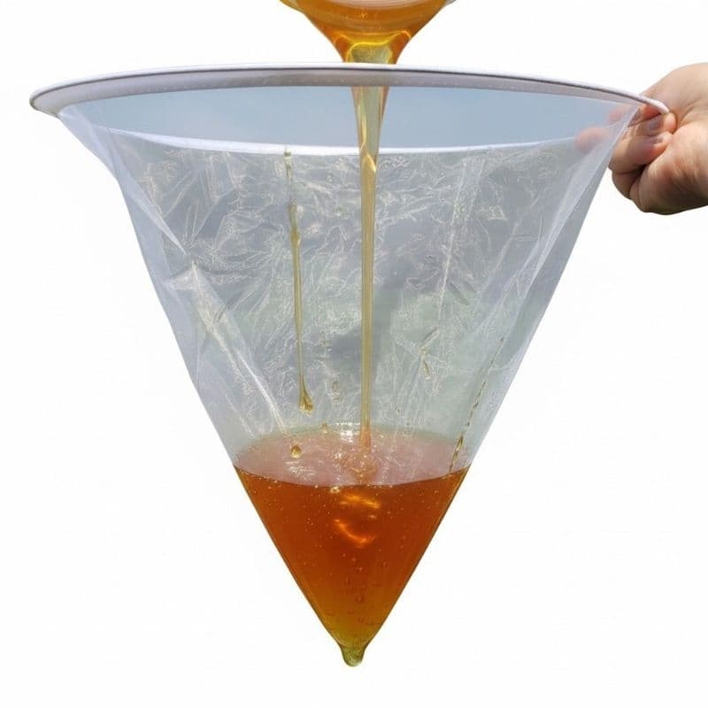 Filtro Coador de Mel em Nylon para Apicultura,Meliponicutura e sucos