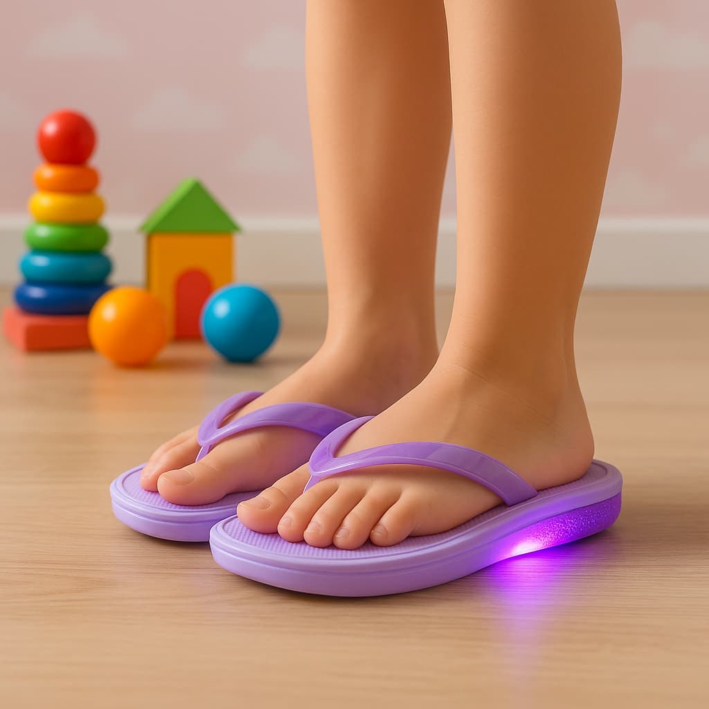 Chinelo Infantil Led Confortável e Divertido para o Dia a Dia
