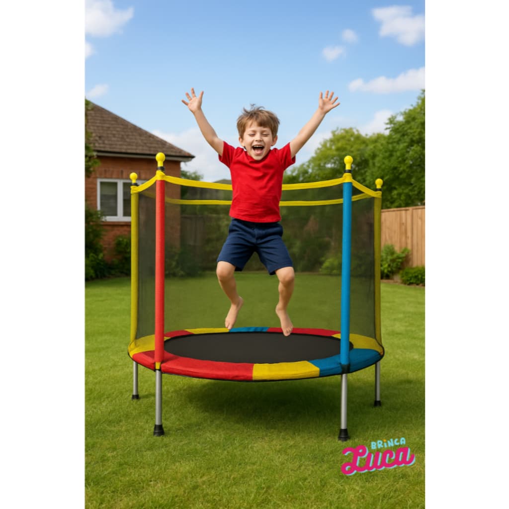 Cama Elásticas Trampolim Pula Pula Infantil 75kilos Confortavel Cores Vibrantes Diversao Garantida