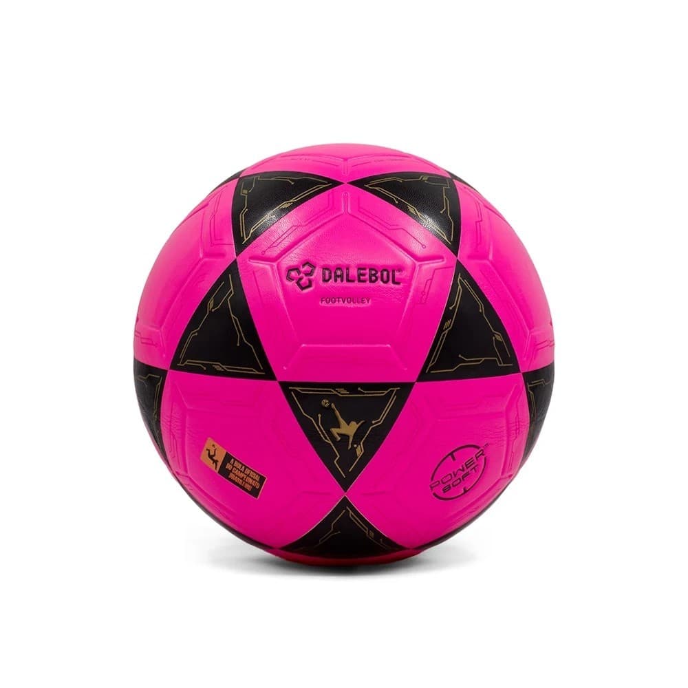 Bola de Futevôlei Dalebol PowerSoft™ Lançamento Rosa e Preto