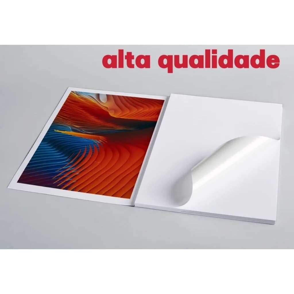 Vinil Adesivo A4 20 Folhas Branco Matte 120g a prova d'água - Compre acima de 3 no atacado