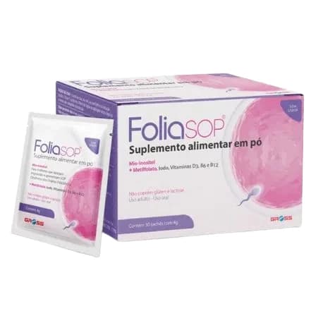 Folia SOP - 30 Sachês - Mio-Inositol e Ácido Fólico para Mulheres - Gross