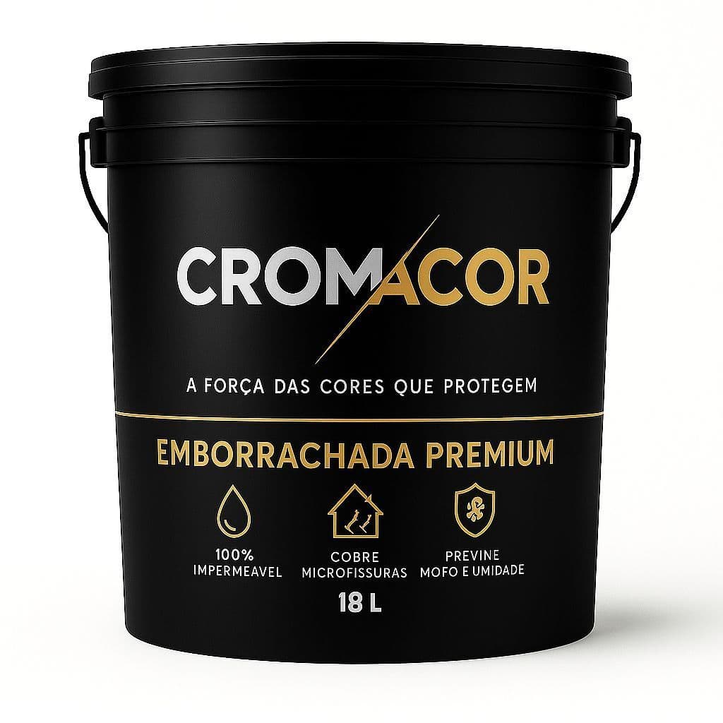 Tinta Emborrachada CromaCor 18kg– Antiderrapante, Alta Cobertura e Proteção MaxProtect