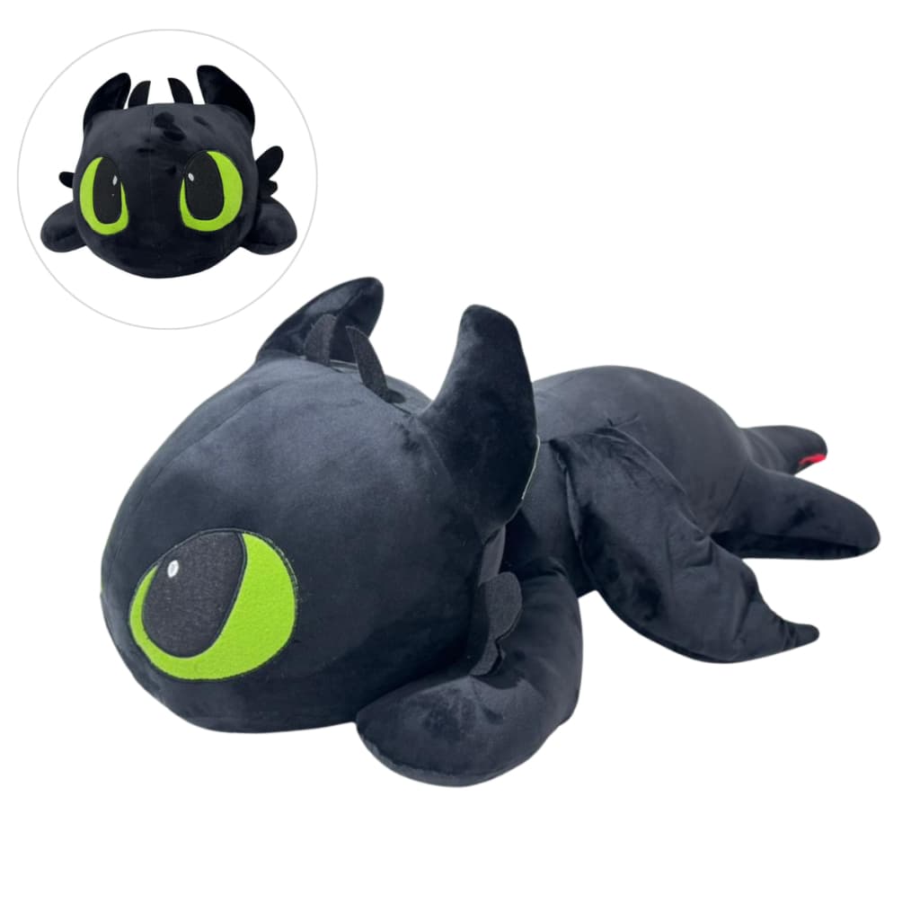Almofada Xuxão Dragão Banguela Pelúcia Como Treinar O Seu Dragão Gigante Fofinho 1,10M