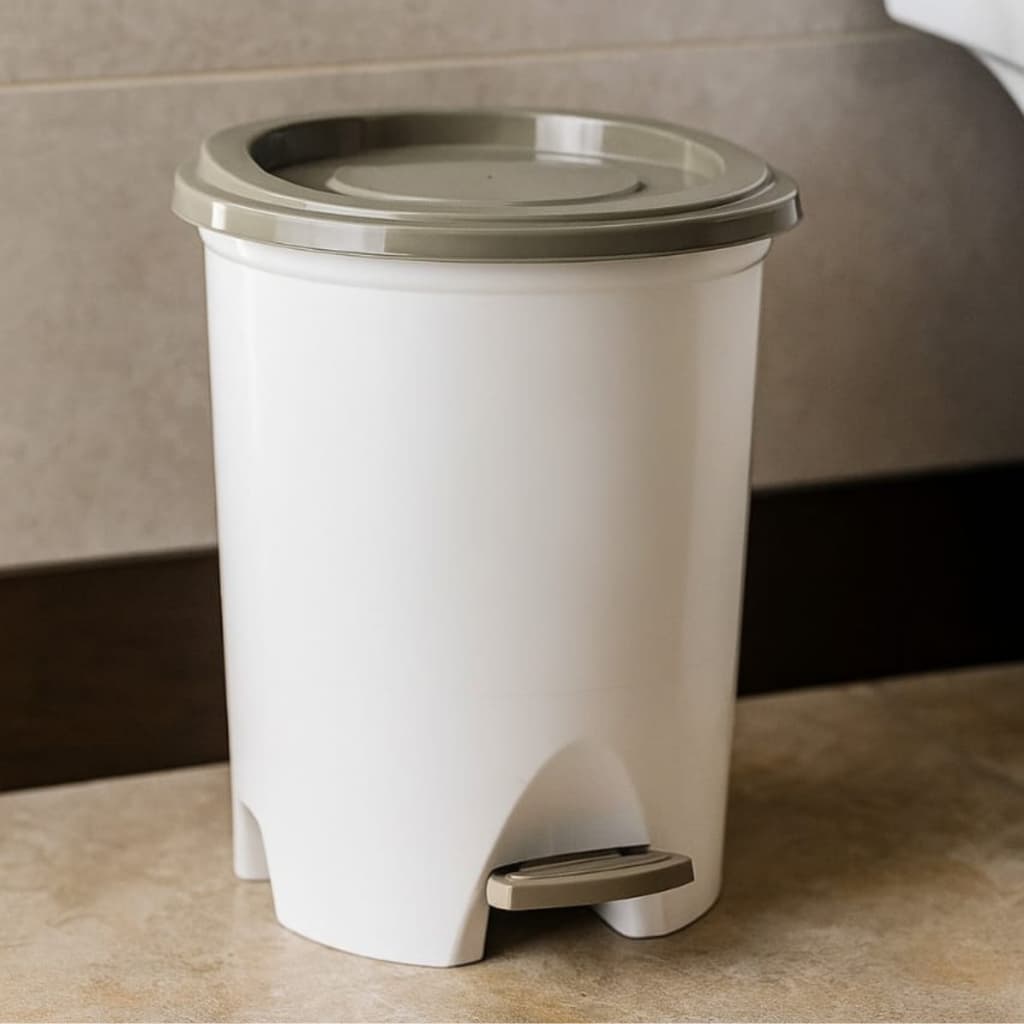 Lixeira de 14 Litros Grande com Pedal Cozinha Banheiro Cozinha Lixo de Chão