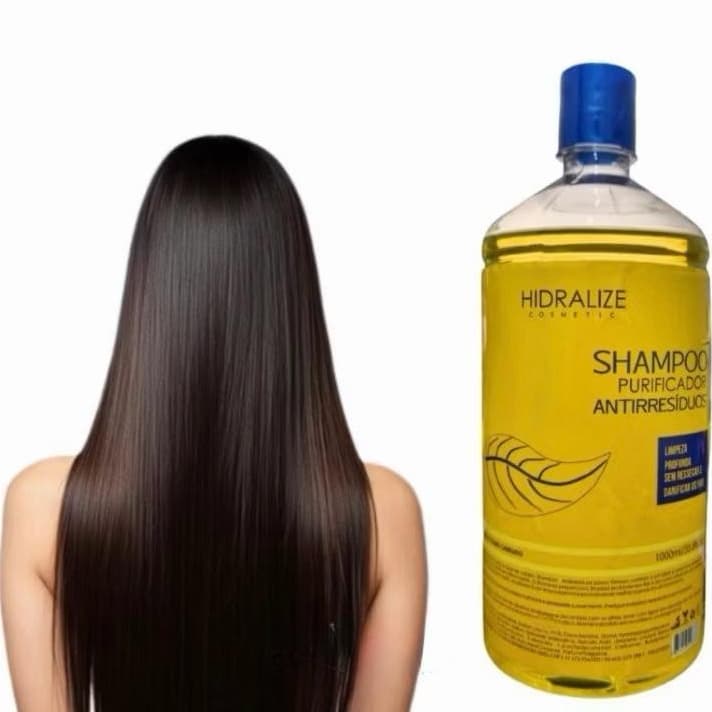 Lisoterapia SHAMPOO Anti resíduos 1 LITRO Hidralise - Limpeza Profunda dos Fios