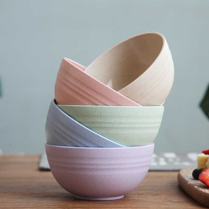 Kit 10 Tigelas Bowl Bambu Ecológico Cumbuca Sobremesa Bowls Tigela Alimentos 350 ML