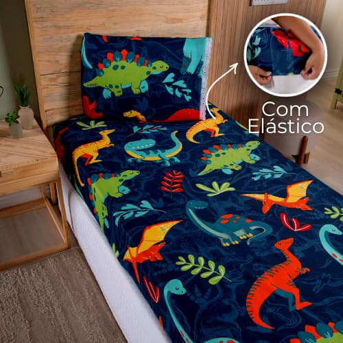Jogo De Cama Solteiro 2 Peças Infantil Cortesia Estampado - Estampas Diversas Barato