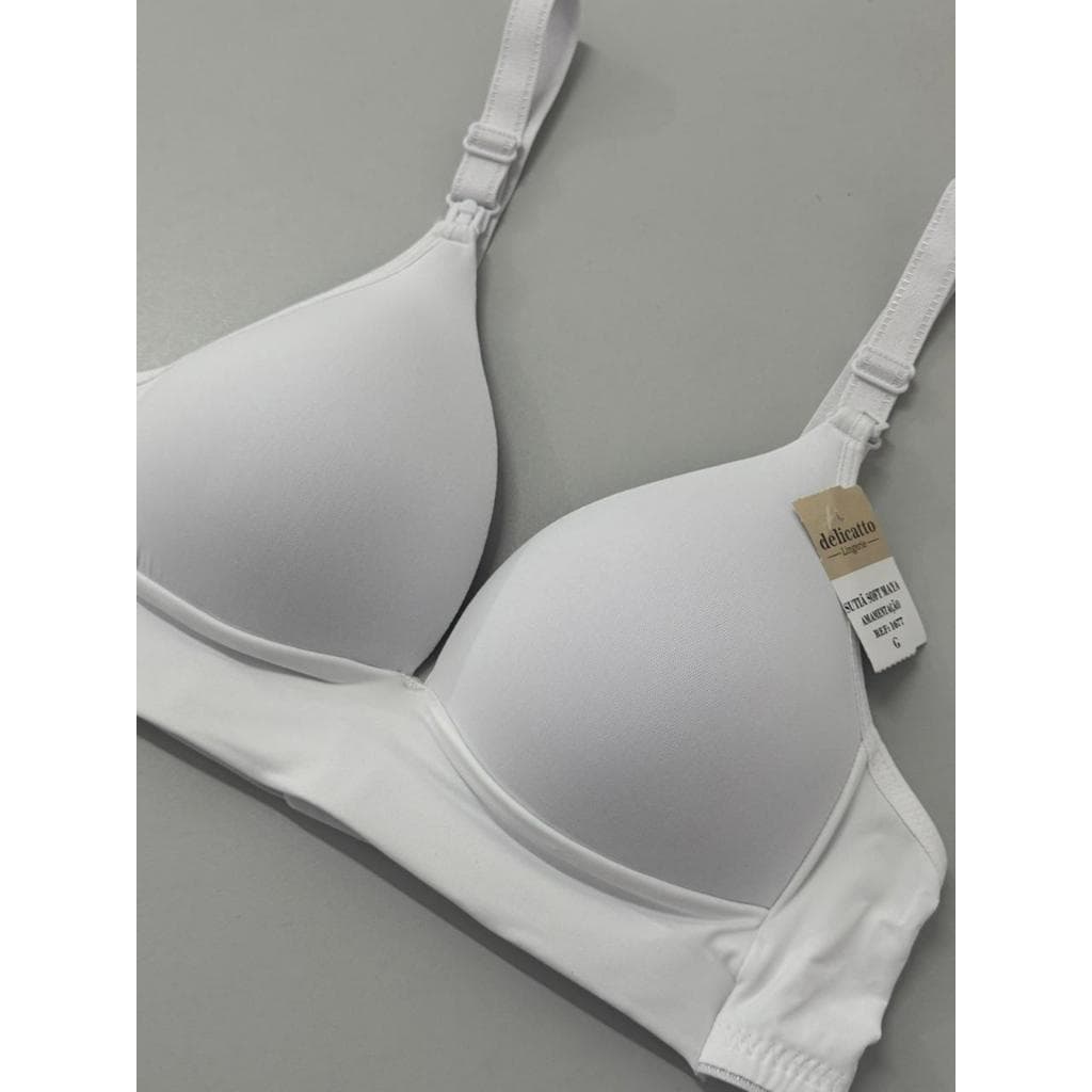 Sutiã Amamentação Microfibra com Bojo Soft Sem Aro – Abertura Fácil, Conforto e Suporte