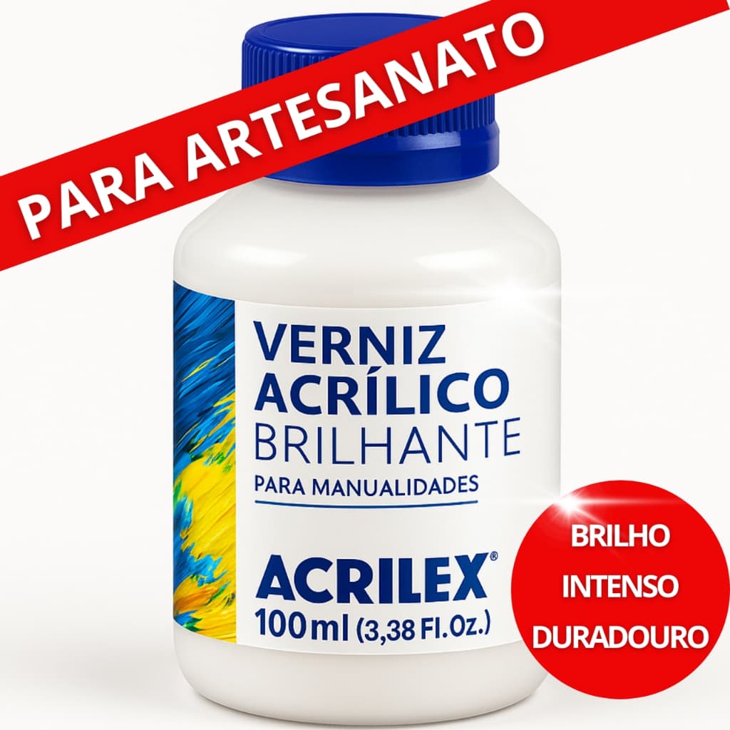 Verniz Acrílico Brilhante ORIGINAL 100ml Acrilex -  ENVIO IMEDIATO