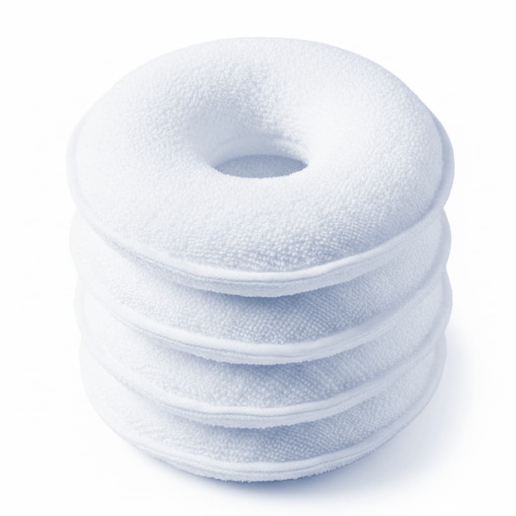 Rosquinhas Para Amamentação Absorventes Peito Lavável Protetor Seios Algodão Antialérgico Reutilizável