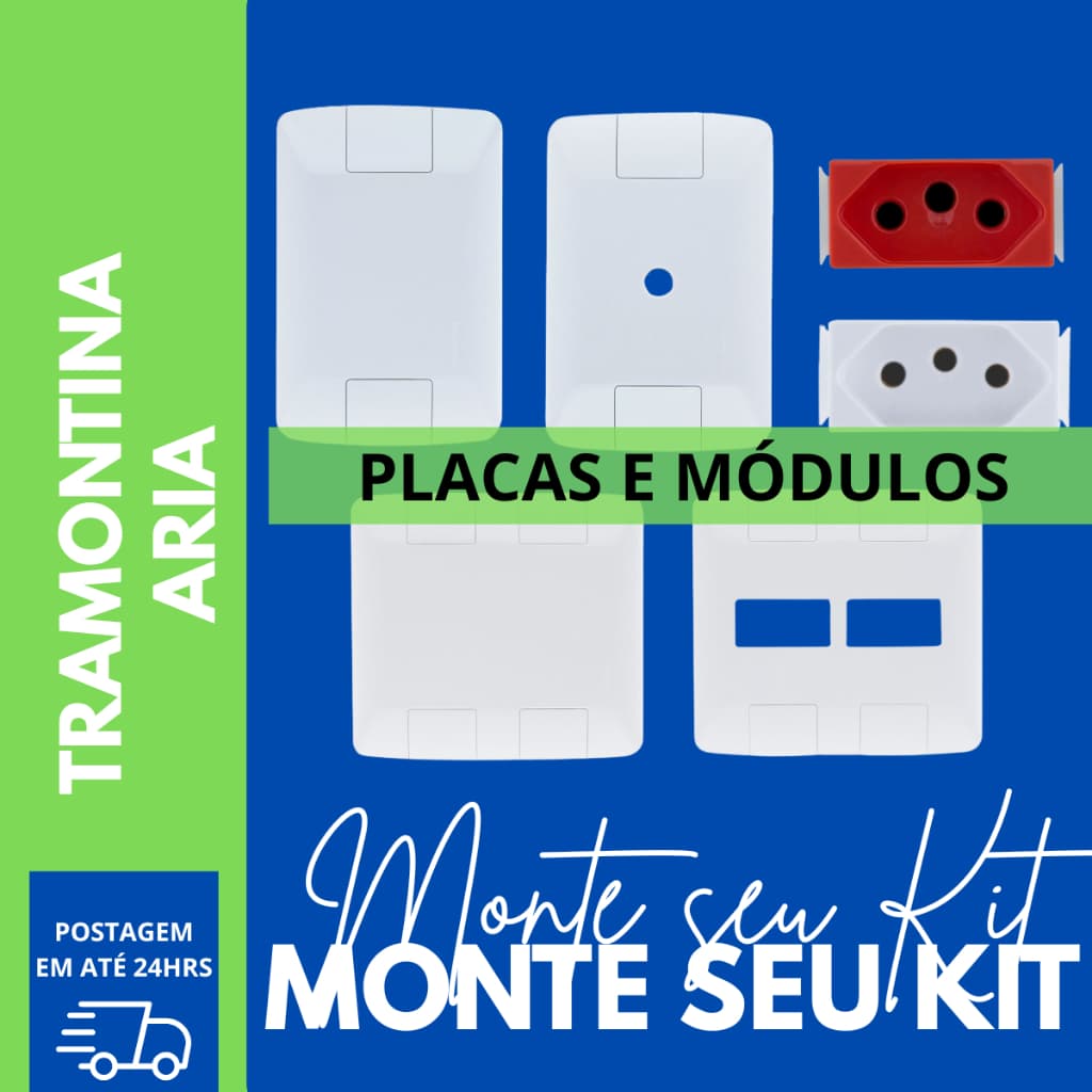 Monte seu Kit Placas e Modulos Linha Aria Tramontina