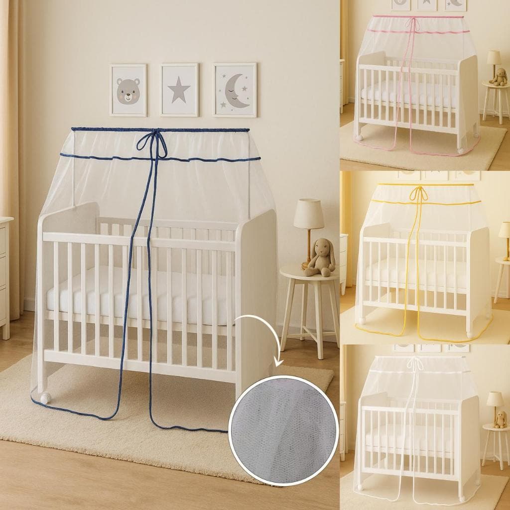 MOSQUITEIRO DE TULE PARA MINI BERÇO CANAÃ OU MOISÉS