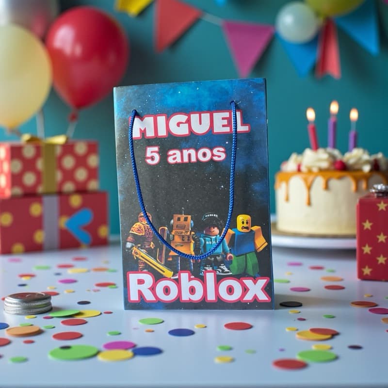 Sacola (P) ROBLOX personalizada