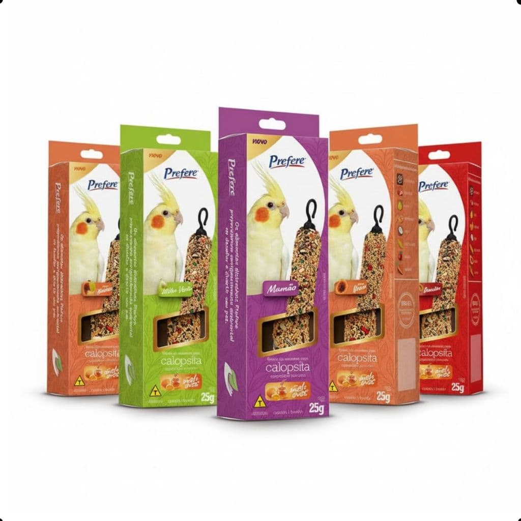 Bastão Semente Prefere Para Calopsita E Agapornis Sabores