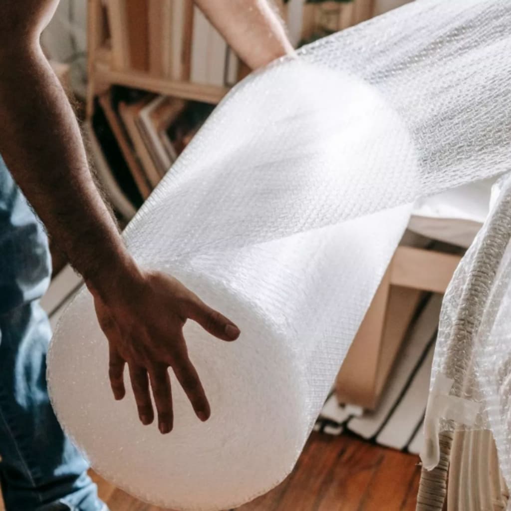 Plástico Bolha Bobina 43cm X 100metros E-Commerce 25 micras Proteção