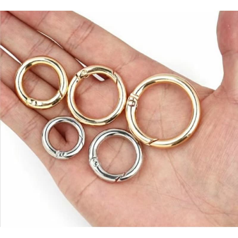 10 Argolas Articuladas Mosquetão Para Bolsas de Crochê e Artesanato em Geral