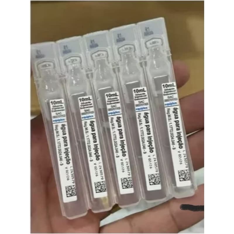 Água Destilada Estéril 10ml – Uso Clínico, Hospitalar e Laboratorial (Kit 15/25/50)