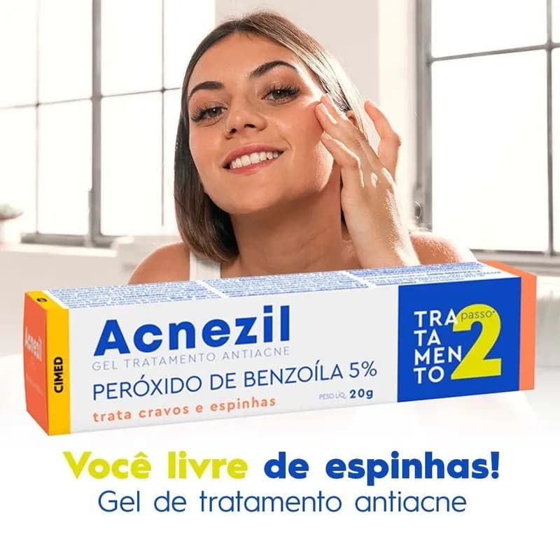 Acnezil Gel 5% Trata Cravos E Espinhas 20g Nova Embalagem original
