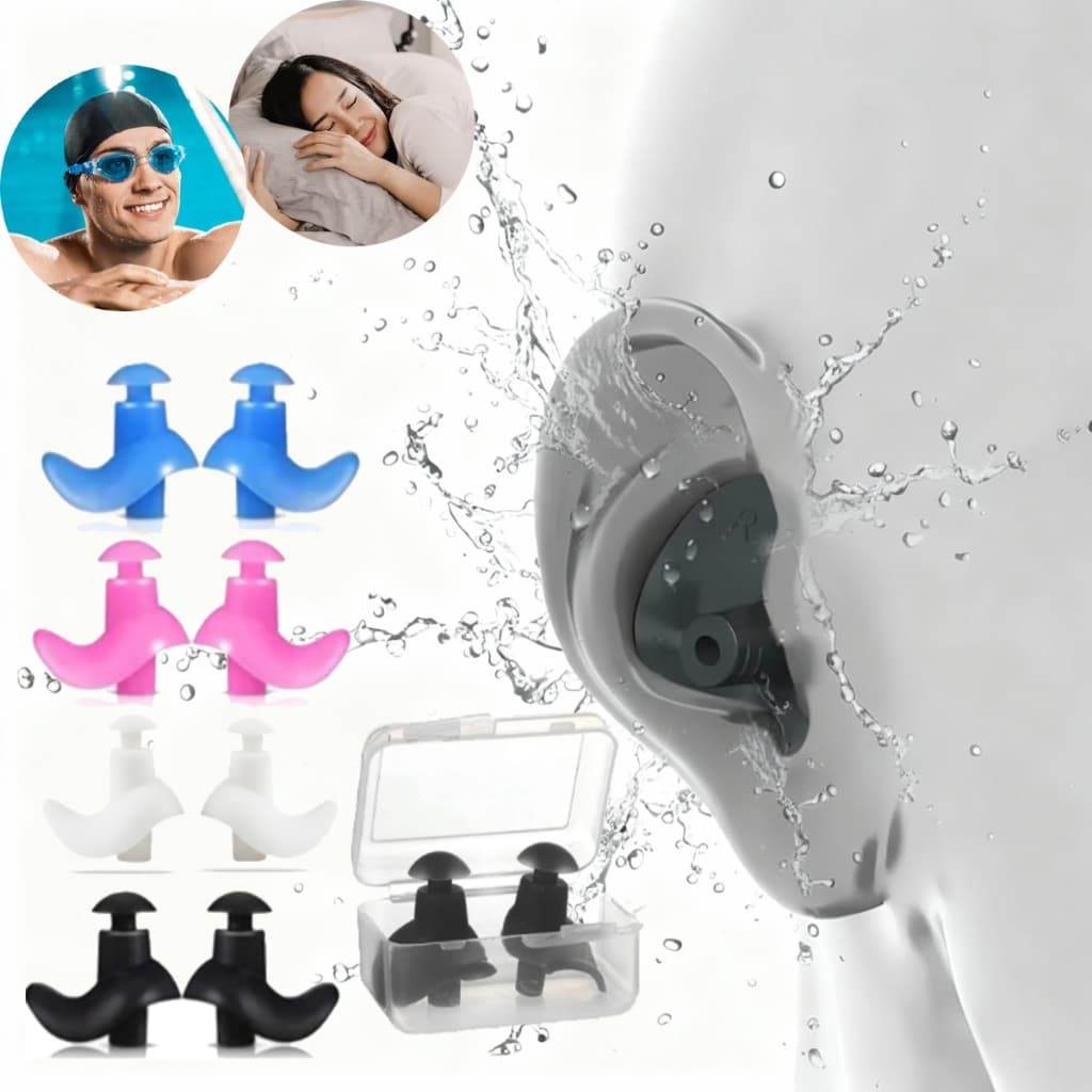 Protetor Auricular Tampão de Ouvido Natação Banho Piscina Auditivo Orelhas