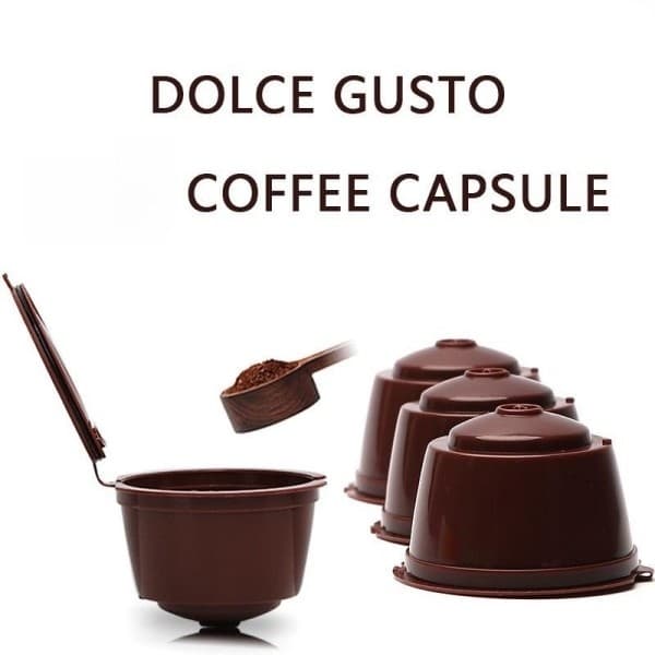 Kit C/6 Capsula Reutilizável Dolce Gusto Com Filtro Da Cápsula De Café Recarregáveis