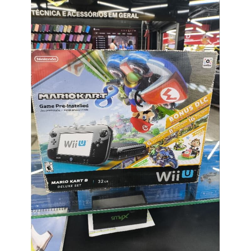 Console Nintendo Wii U Versão 32gb Black usado com marcas de uso HD 1tera
