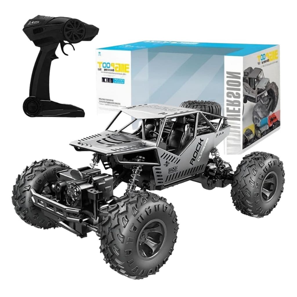 Carro de Controle Remoto Design 4x4 Recarregável USB Off Road Rock Crawler