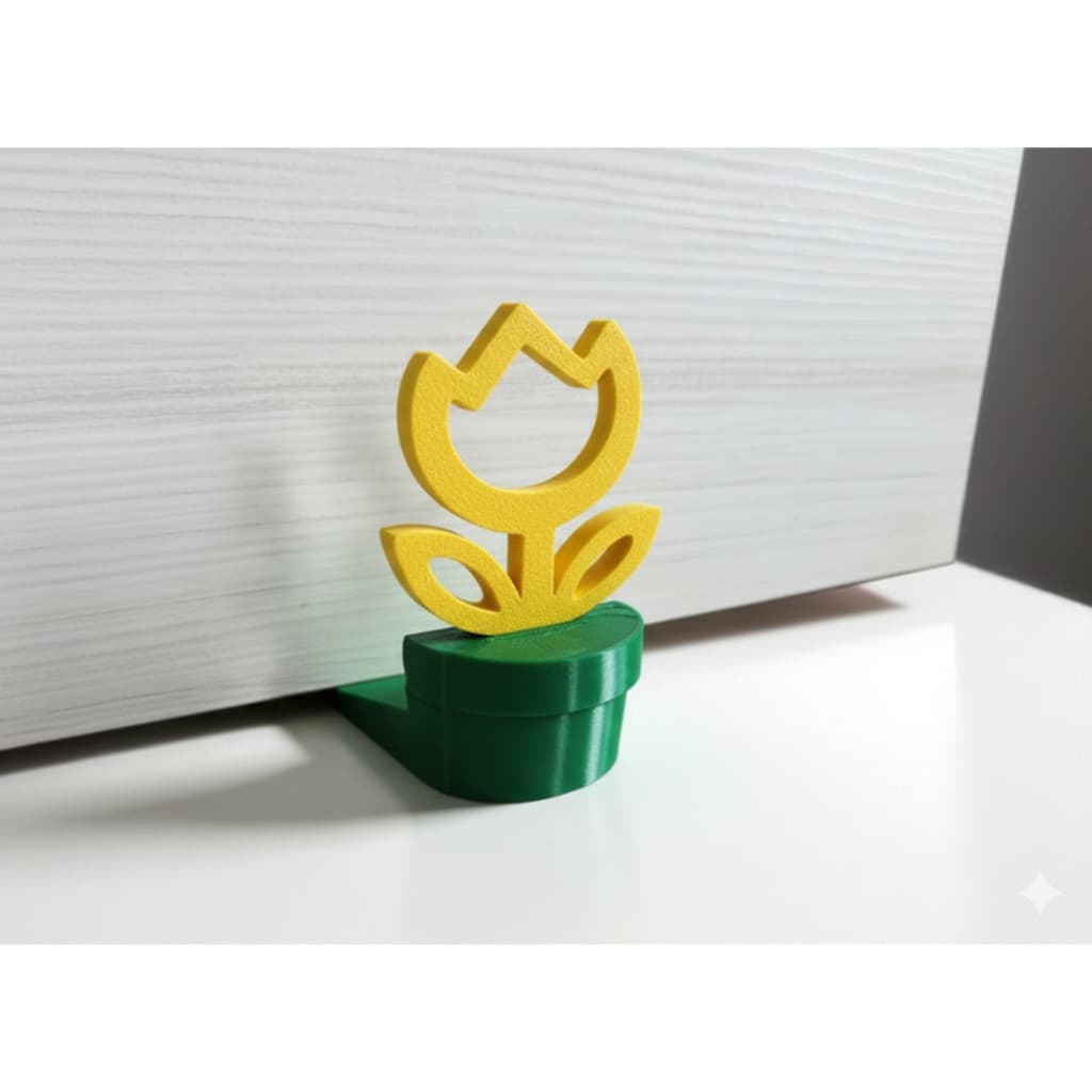 Batente trava Aparador de porta em Forma de Flor