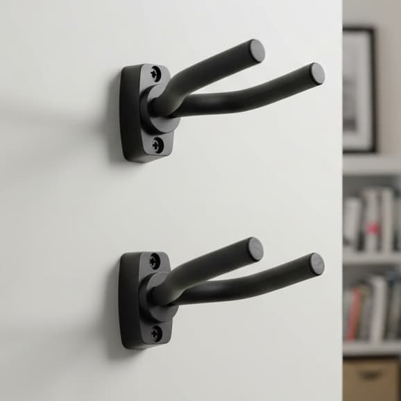 Kit C/ 02 Suporte Violão Guitarra Ajustável Emborrachado Importado