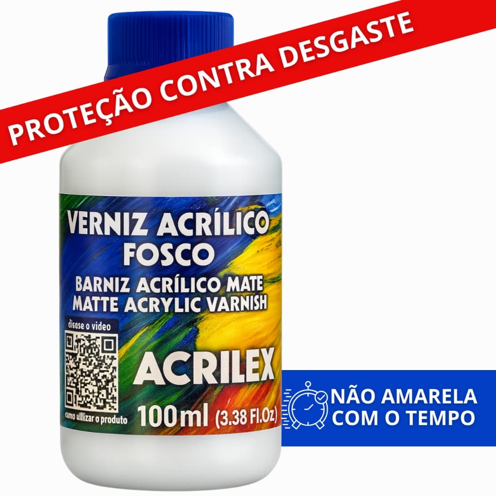 Verniz Acrílico Fosco ORIGINAL 100 ml Acrilex - ENTREGA RÁPIDA