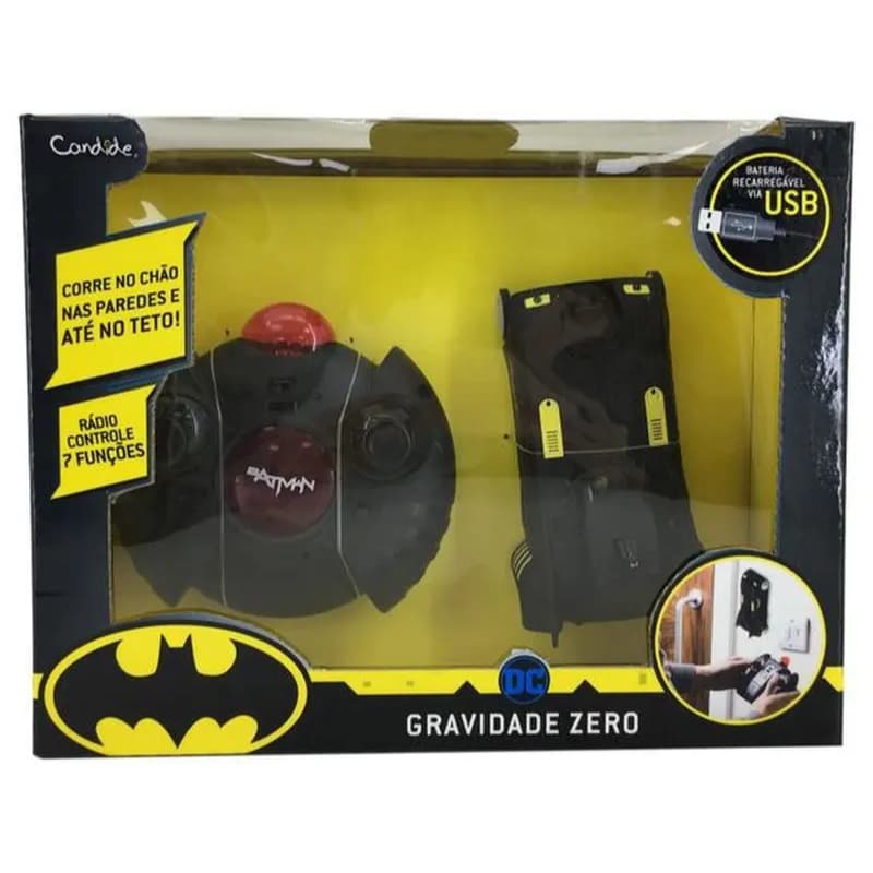 Batman Carrinho Batmovel Gravidade Zero - Brinquedo Candide 9052