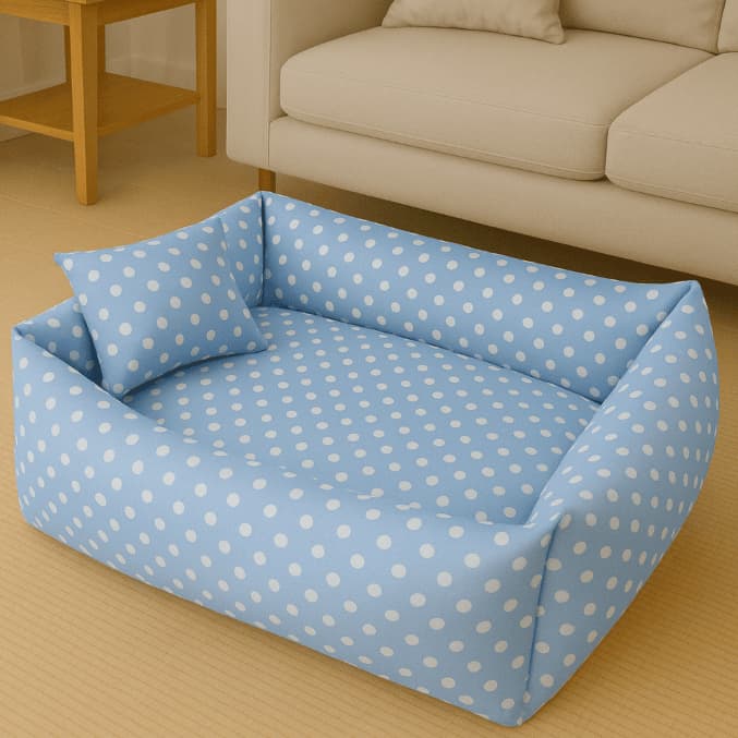 Cama para Cachorro e Gato - Luxo Pet Fibra Tamanho M e G + Travesseiro de Brinde