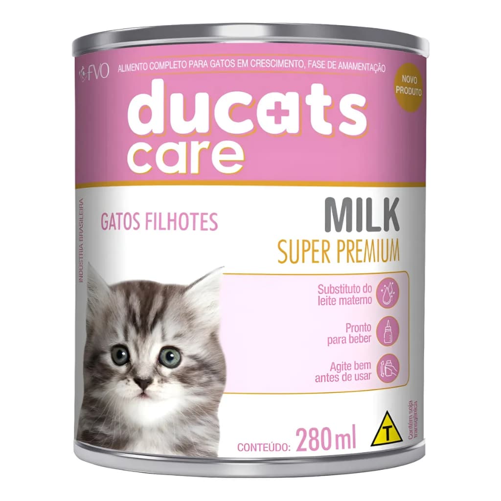 Ducats care Leite Pronto para Gatos Filhotes Super Premium Ducats Care 280ML