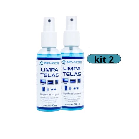 Kit Limpa Tela Profissional com Flanela Microfibra