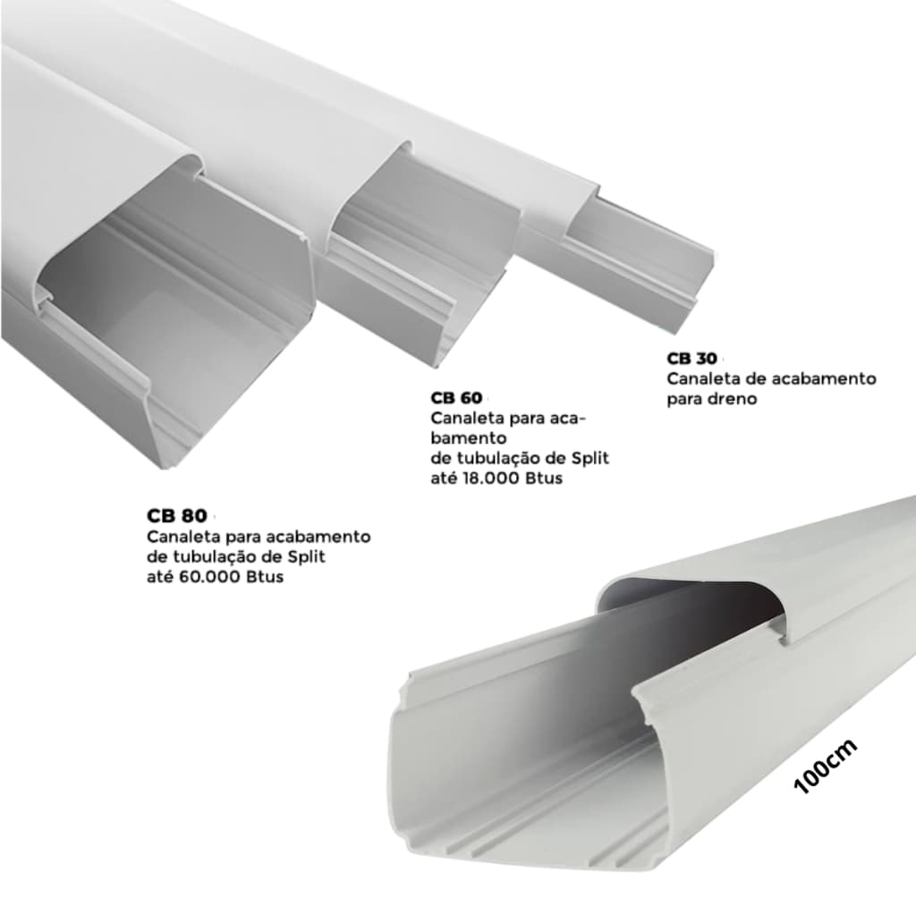 Canaleta Para Split Cb30 Cb60 Cb80 1 metro 7000 a 60000 Btus