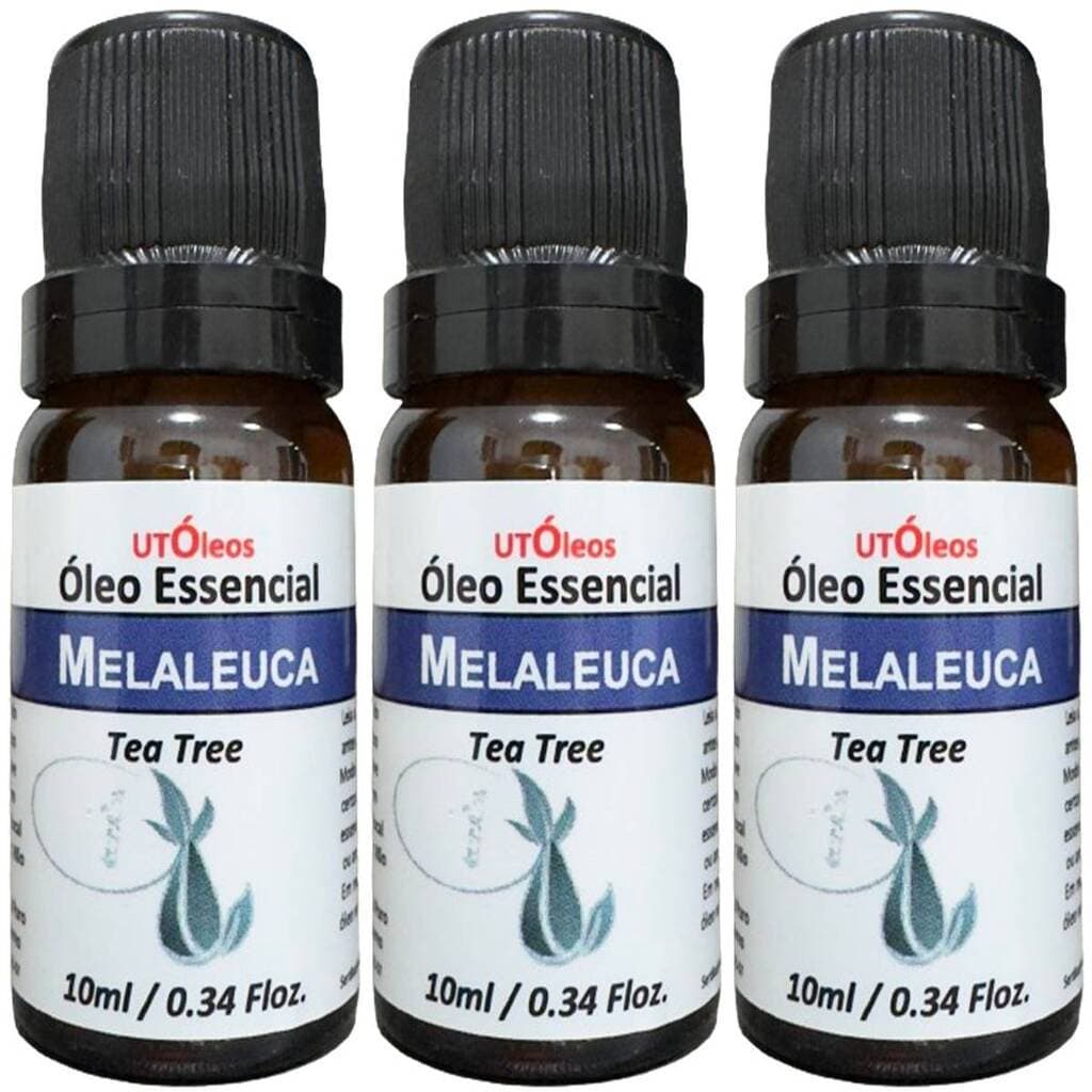 Kit 3x Óleo de Melaleuca (Tea Tree) Essencial - 100% Puro